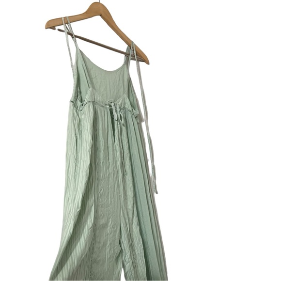 Anthropologie Lilko Green Wide Leg Jumpsuit Romper - Picture 5 of 9